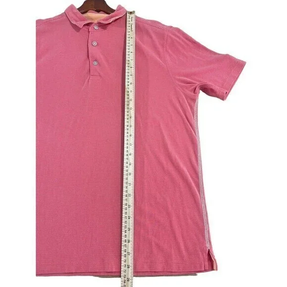 Tommy Bahama Polo Shirt Mens Large Orange  Casual Short Sleeve‎ - Picture 6 of 9